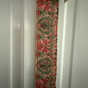 Floral Pink/ Green Anabaglish Embroidered Purse/ Bag Adjustable Strap. NWT.